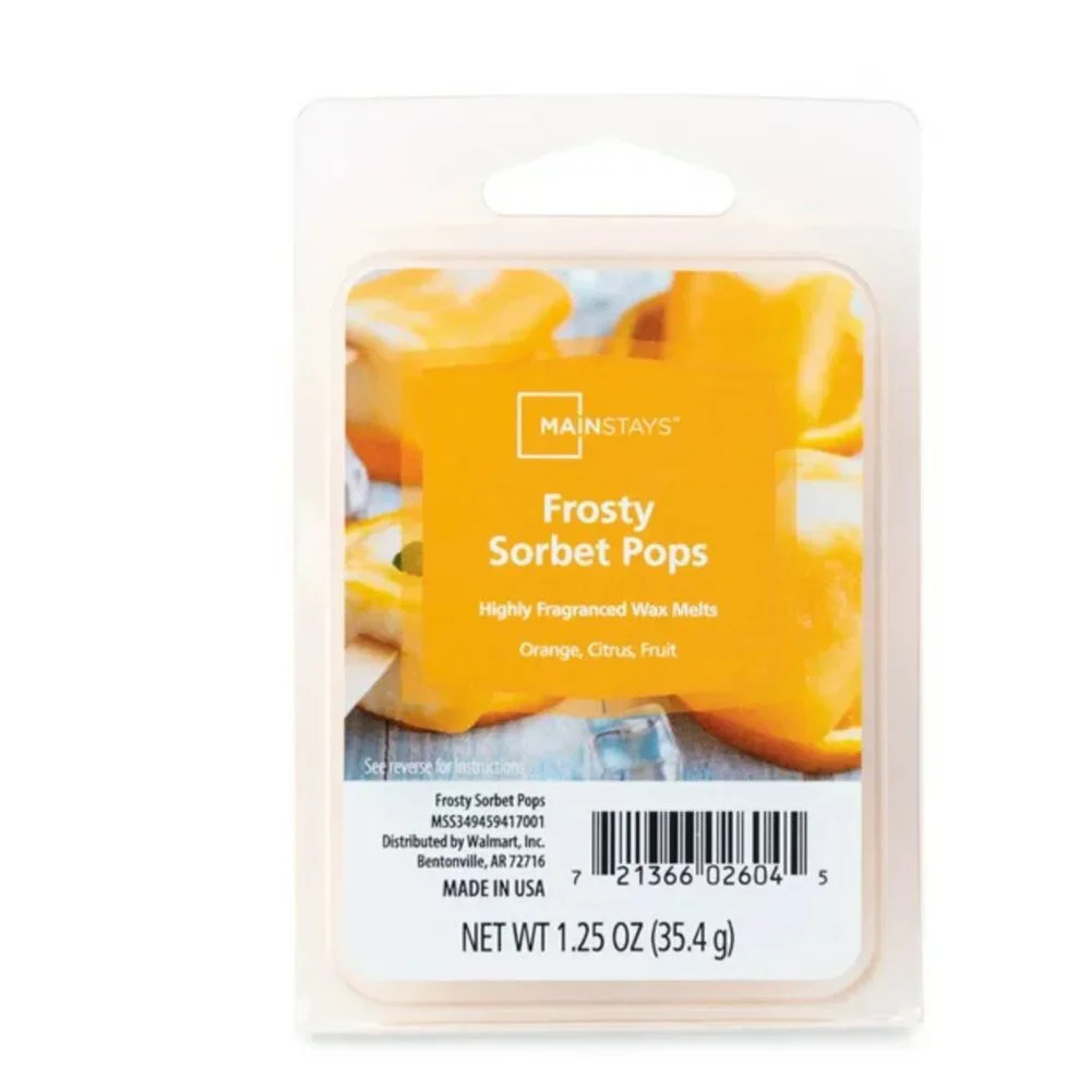 Set of 2 Mainstays 6 Cube Wax Melts, Frosty‎ Sortbet Pops, 1.25 oz